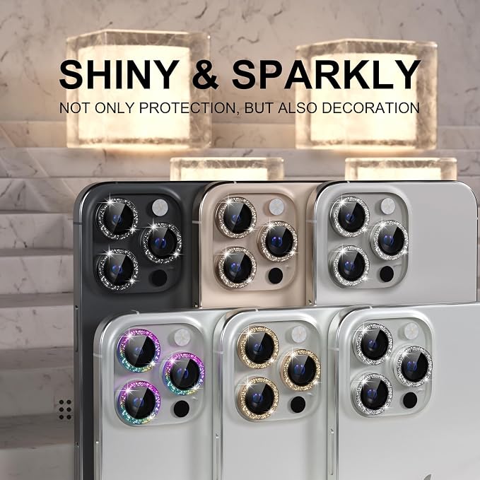 Choiche Compatible for iPhone 16 Pro/iPhone 16 Pro Max Camera Lens Protector