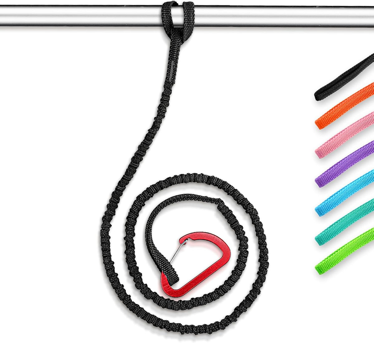 OCEANBROAD Kayak Paddle Leash - Stretchable Strap Lanyard for SUP, Canoeing & Fishing | 4-7 Feet