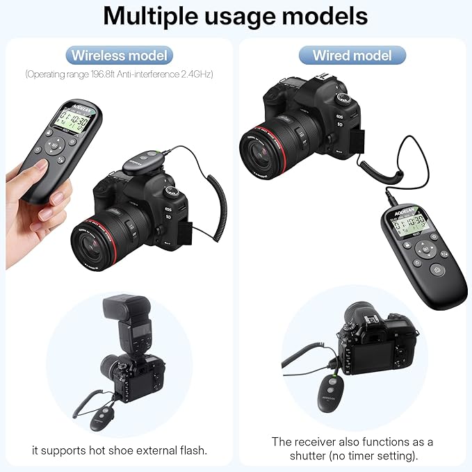 for Canon Camera Rechargeable Remote Shutter Release