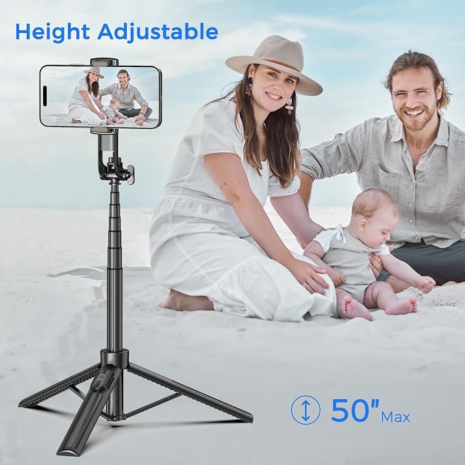 Selfie Stick Travel Tripod for Cell Phone