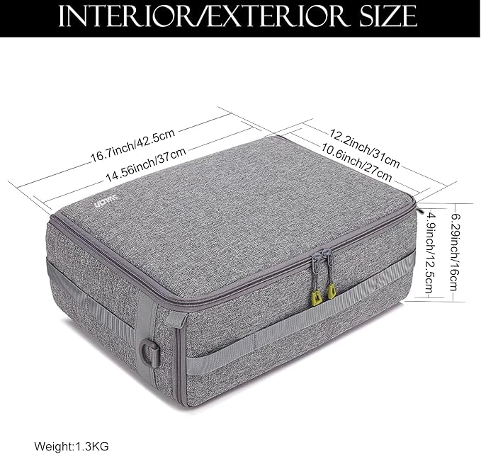 Camera Insert Bag, Shockproof &Pressure-proof Dual Opening Padded Camera Lens