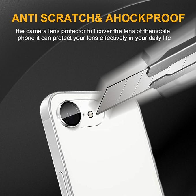 3 Pack Camera Lens Protector for iPhone 17e, Tempered Glass, Anti-Fingerprint