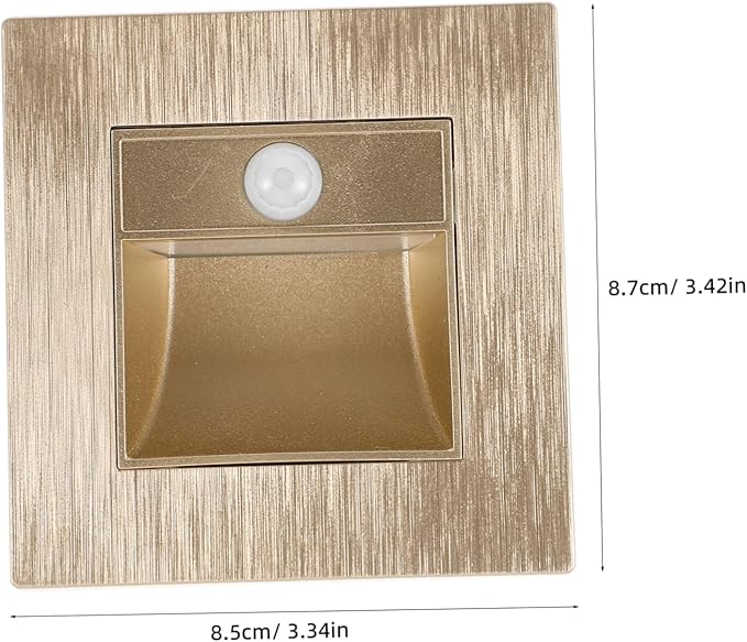 Zerodeko Smart Motion Sensor Led Step Light Recessed Indoor and Outdoor Lighting for Stairs Hallways and Aisles Automatic Activation for Enhanced Safety and Convenience