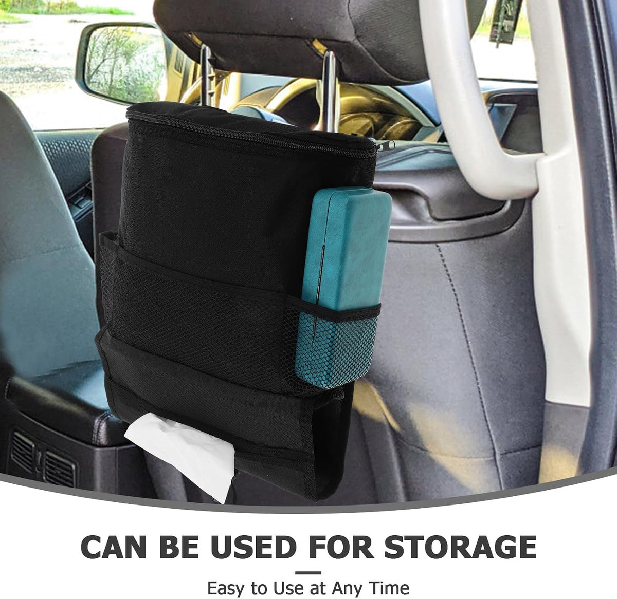 Car Seat Organizer Hanging Storage Bag Insulated Cooler Multi-pocket Travel Storage Pouch for Car Interior Accessories