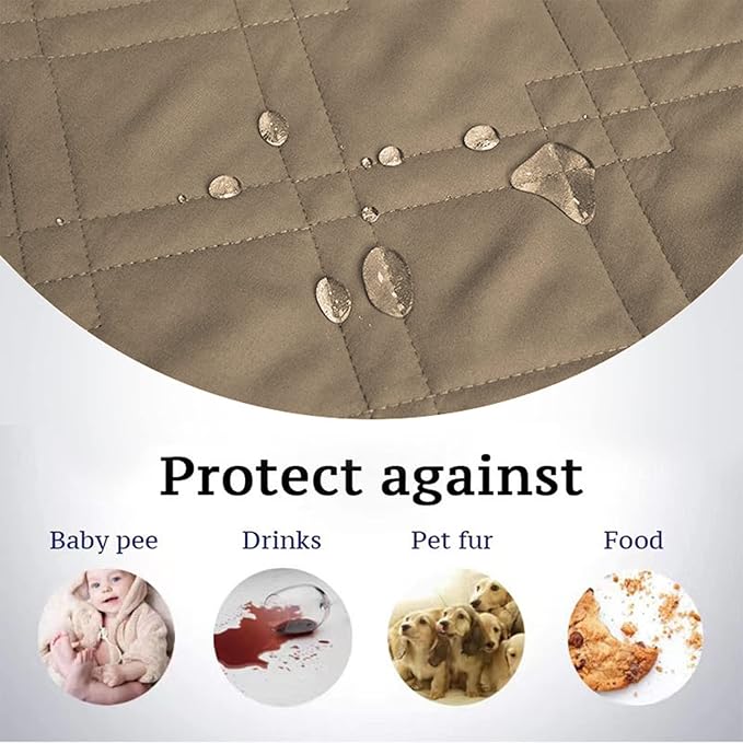 Waterproof Dog Bed Covers for Couch Protection, Water-Resistant Soft Dog Pet Blanket Anti-Slip Dog Blanket for Bed, for Furniture Bed Couch Sofa (Taupe,30x70inch)