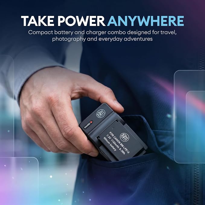 BM Premium 2-Pack of LP-E12 Batteries and Charger