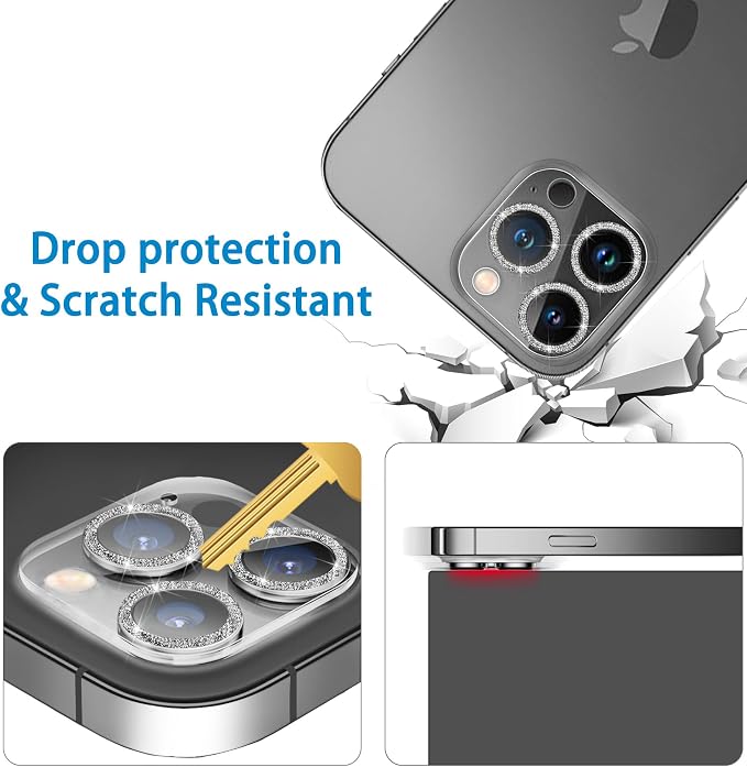 3 Pack Dengduoduo Tempered Glass Camera Lens Protector