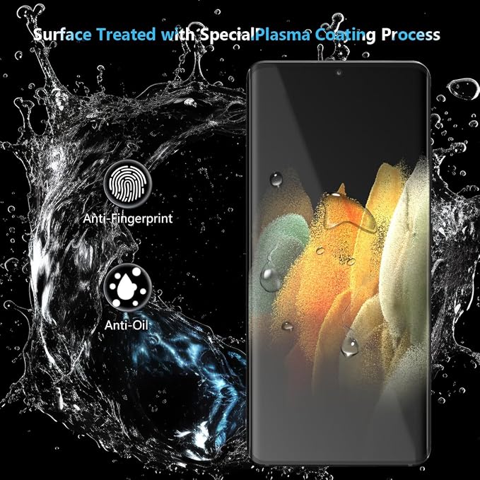 2+2 Pack Tempered Glass for Samsung Galaxy S21 Ultra Outer Screen Protector