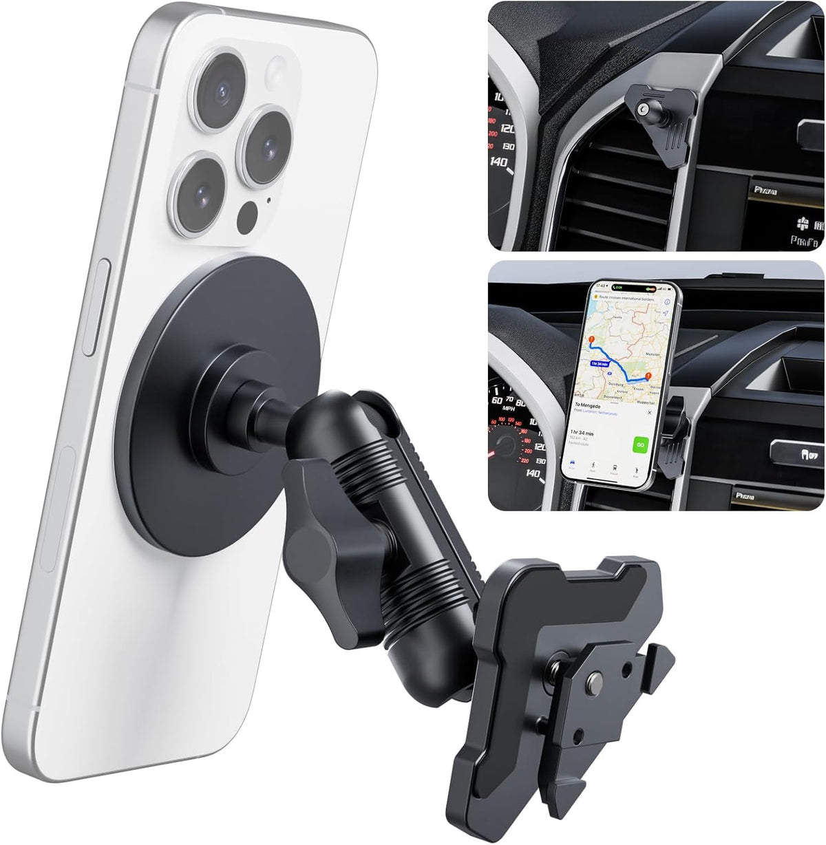 Surfcabin CNC Magnetic Vent Phone Holder for 2021-2026 Ford F150