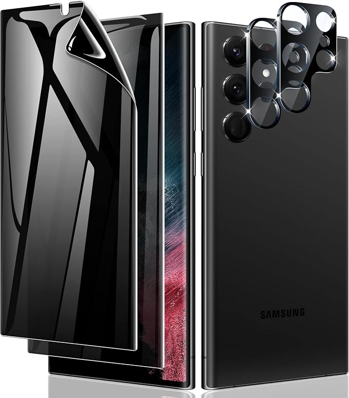 LYWHL for Samsung Galaxy S22 Ultra Privacy Screen Protector, Anti-Spy Full