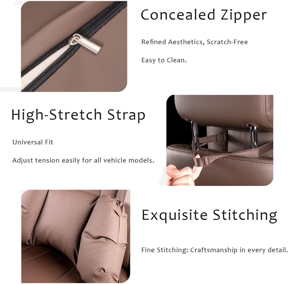Car Neck Pillow & Lumbar Support for Rivian R1T 2025-2026 Ergonomic Breathable Mesh Auto Seat Back Cushion Headrest,Black-Neck & Lumbar Set