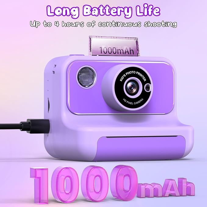 Kids Camera Instant Print, Christmas Birthday Gifts