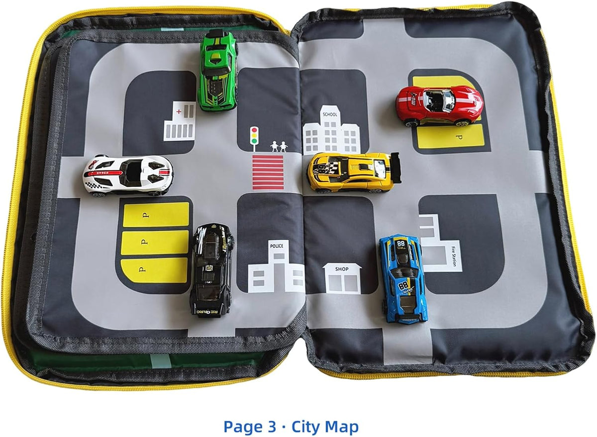 Portable Busy Travel Toys for boys, Quiet Car Airplane Trip Toddler Toy | On-the-Go Play Set,Toy Storage Bag , Essentials & Activities for Long Travel Camping, Gift for Kids Ages 3-5 & 4-8 Years Old