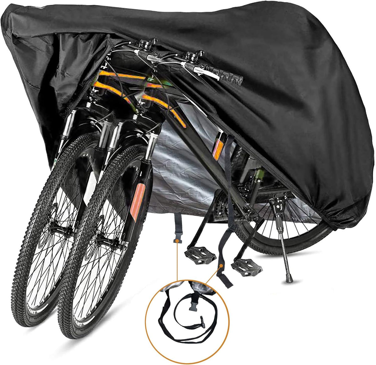 Szblnsm Bike Cover - Waterproof 420D Heavy Duty Ripstop Material for 1-3 Bikes | Year-Round Protection
