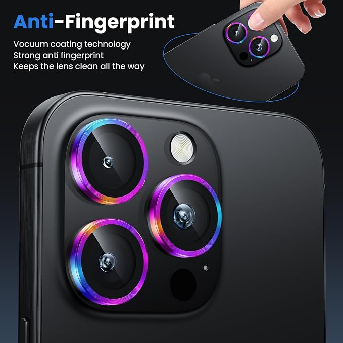 WSKEN for iPhone 16 Pro/iPhone 16 Pro Max Camera Lens Protector