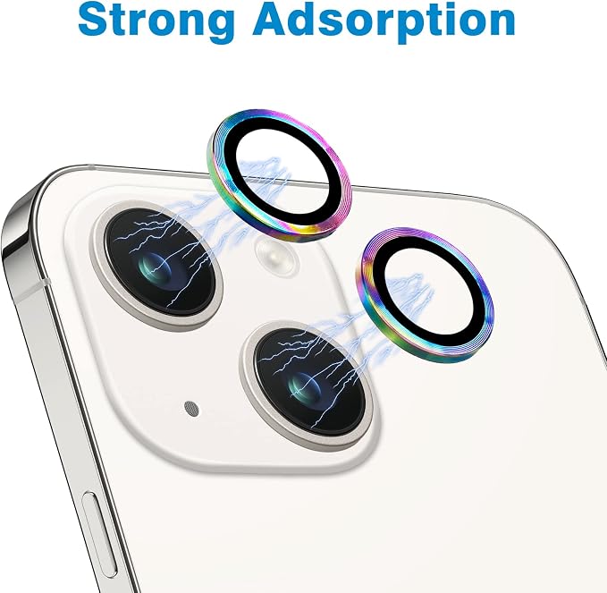 for iPhone 15 and 15 Plus Camera Lens Protector, Anti-Scratch Lens Cover 9H