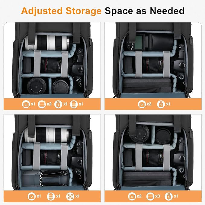 MOSISO Camera Backpack, DSLR/SLR/Mirrorless Camera Bag