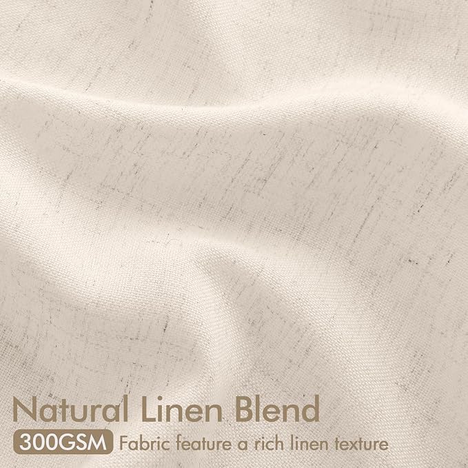 Memory Trained Pinch Pleated Curtains 84 Inches Long, Viral Linen Pinch Pleat