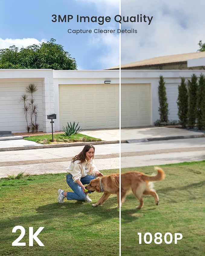 ieGeek Security Cameras Wireless Outdoor 2-Pack, 2K WiFi Surveillance Camera