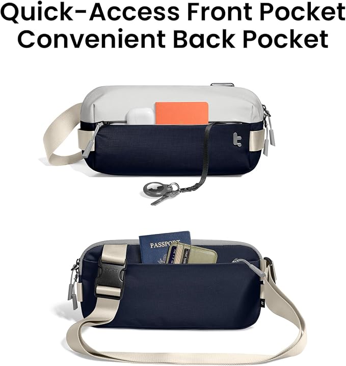 tomtoc Compact EDC Sling Bag 3L-10L, Minimalist Crossbody Bag Chest Shoulder