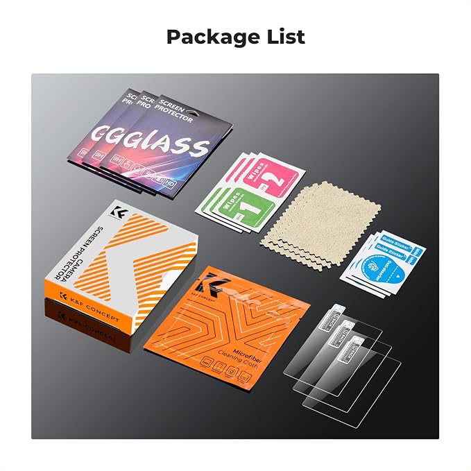 K&F CONCEPT 3pcs Screen Protector Compatible