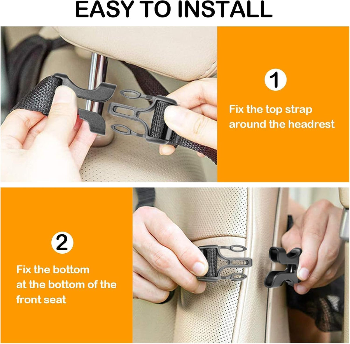 AYWVRBST Car Backseat Organizer, 9 Storage Pockets,Thickened 600D Polyester, Waterproof, Durable, Universal Fit for Sedan SUV, Truck, Minivan