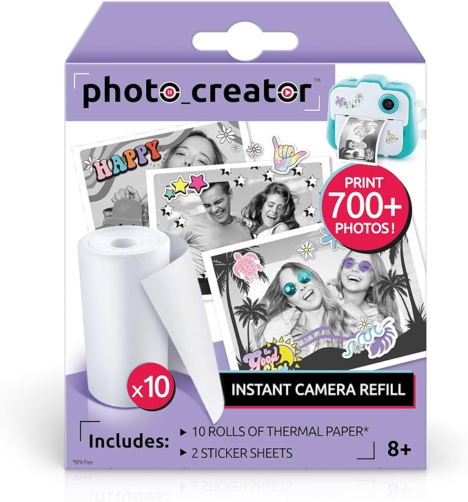 Canal Toys Photo_Creator Instant Print Camera Refill set- includes 10 rolls of