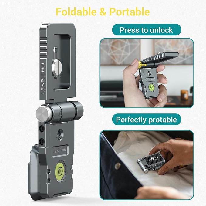Foldable DSLR Camera L Bracket，Lightweight Camera L Bracket Vertical Horizontal