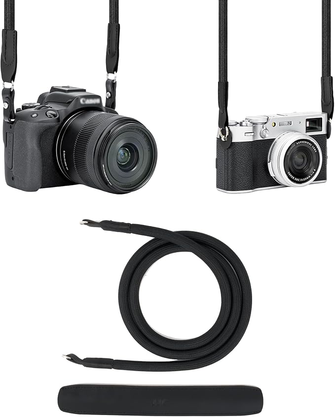 JJC 100cm Braided Rope Camera Strap, Soft Neck Shoulder Strap