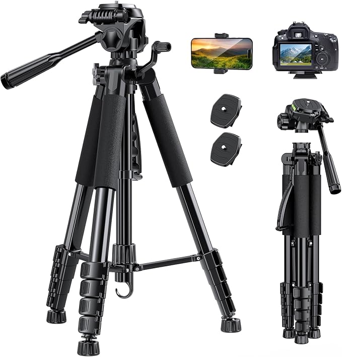 UBeesize 74" Camera Tripod