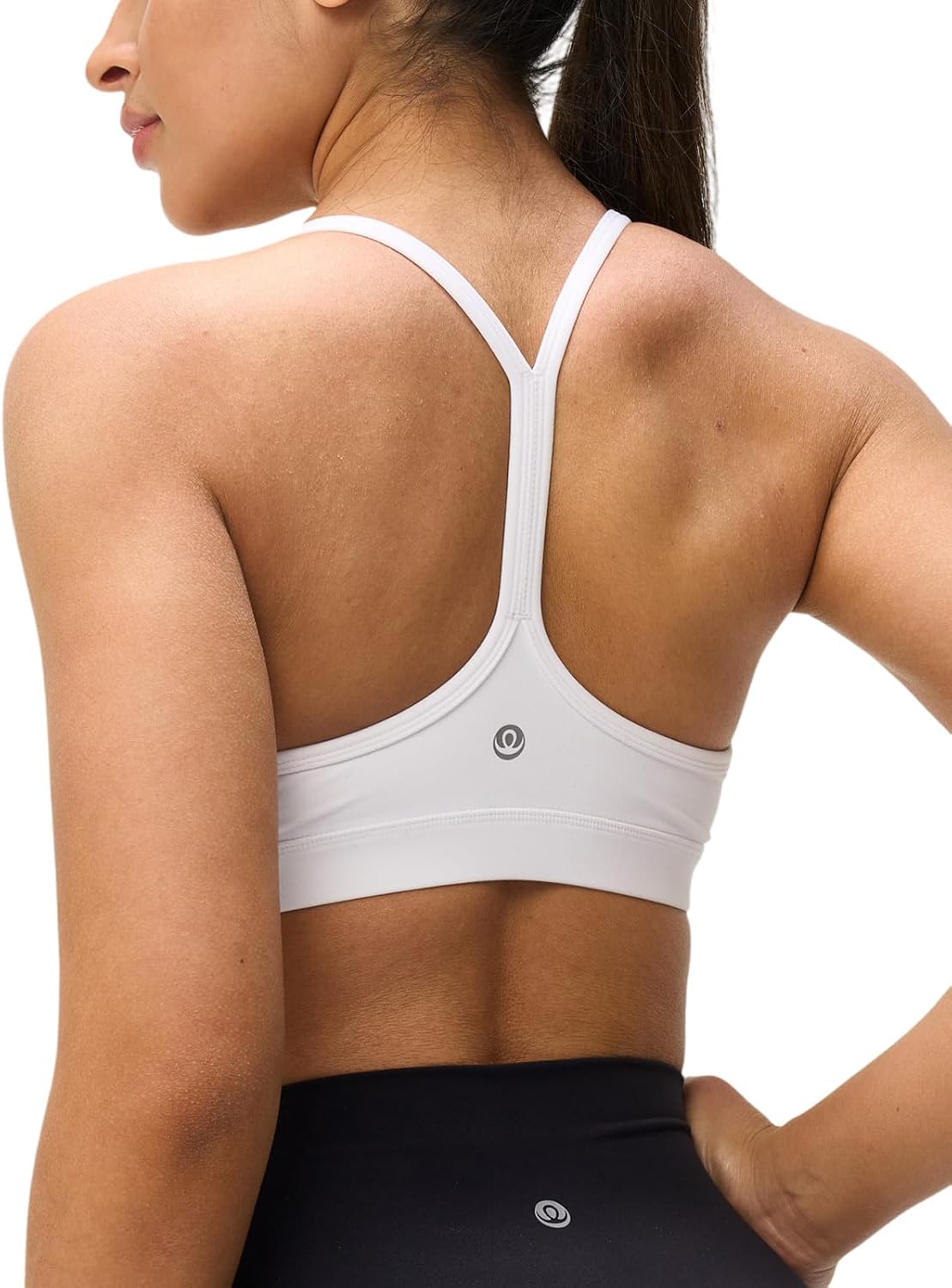Skiennix Women's Y-Back Padded Sports Bra - Soft, Strappy U-Neck for Low Impact Yoga & Pilates