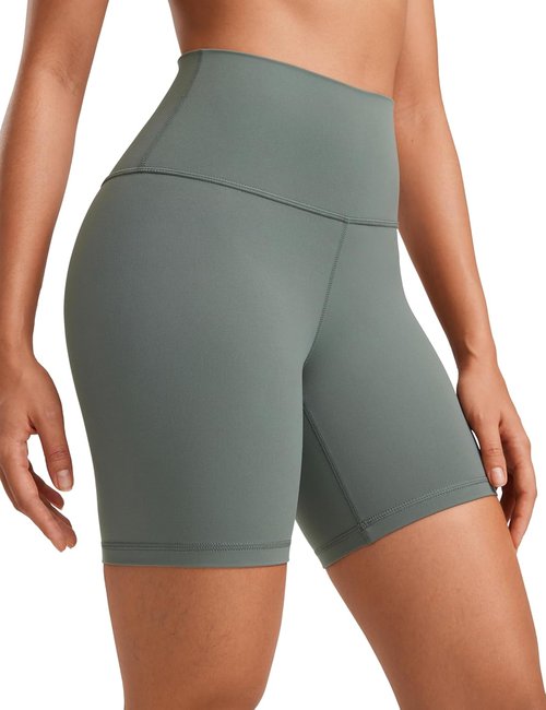 CRZ YOGA ButterLuxe Biker Shorts - High Waisted Spandex for Yoga & Running | Women's 6" Length