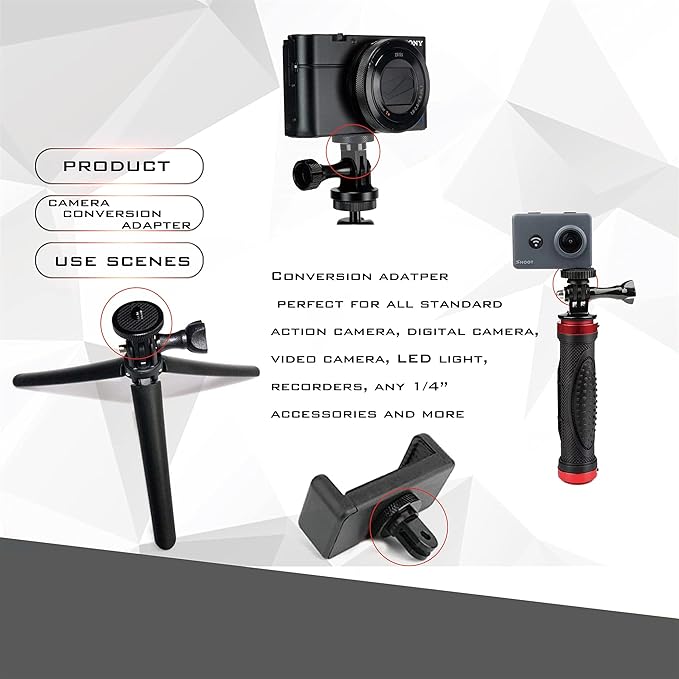 Niewalda Aluminum Camera Tripod Mount Adapter, Suitable