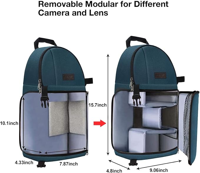 MOSISO Camera Sling Bag, DSLR/SLR/Mirrorless Camera Case Shockproof Photography