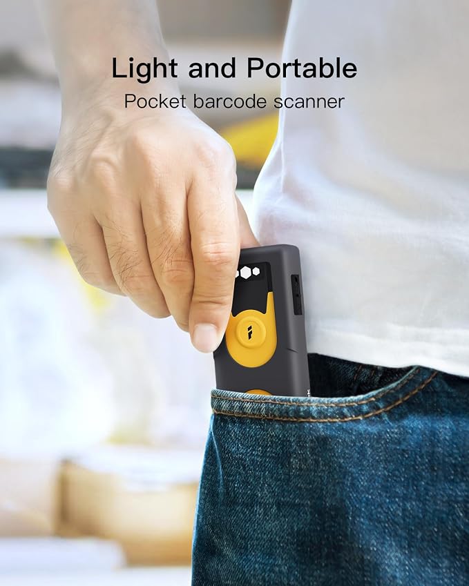 Inateck 2D Bluetooth Scanner, Mini and Portable, Support Barcodes on Screen