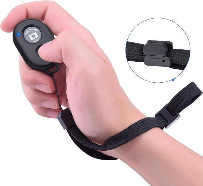 Wireless Camera Remote Shutter for Smartphones, zttopo Wireless Phone Camera