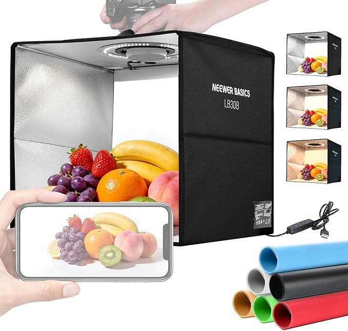 NEEWER Basics Bi Color Photo Studio Light Box, 120 LEDs CRI95+ Dimmable