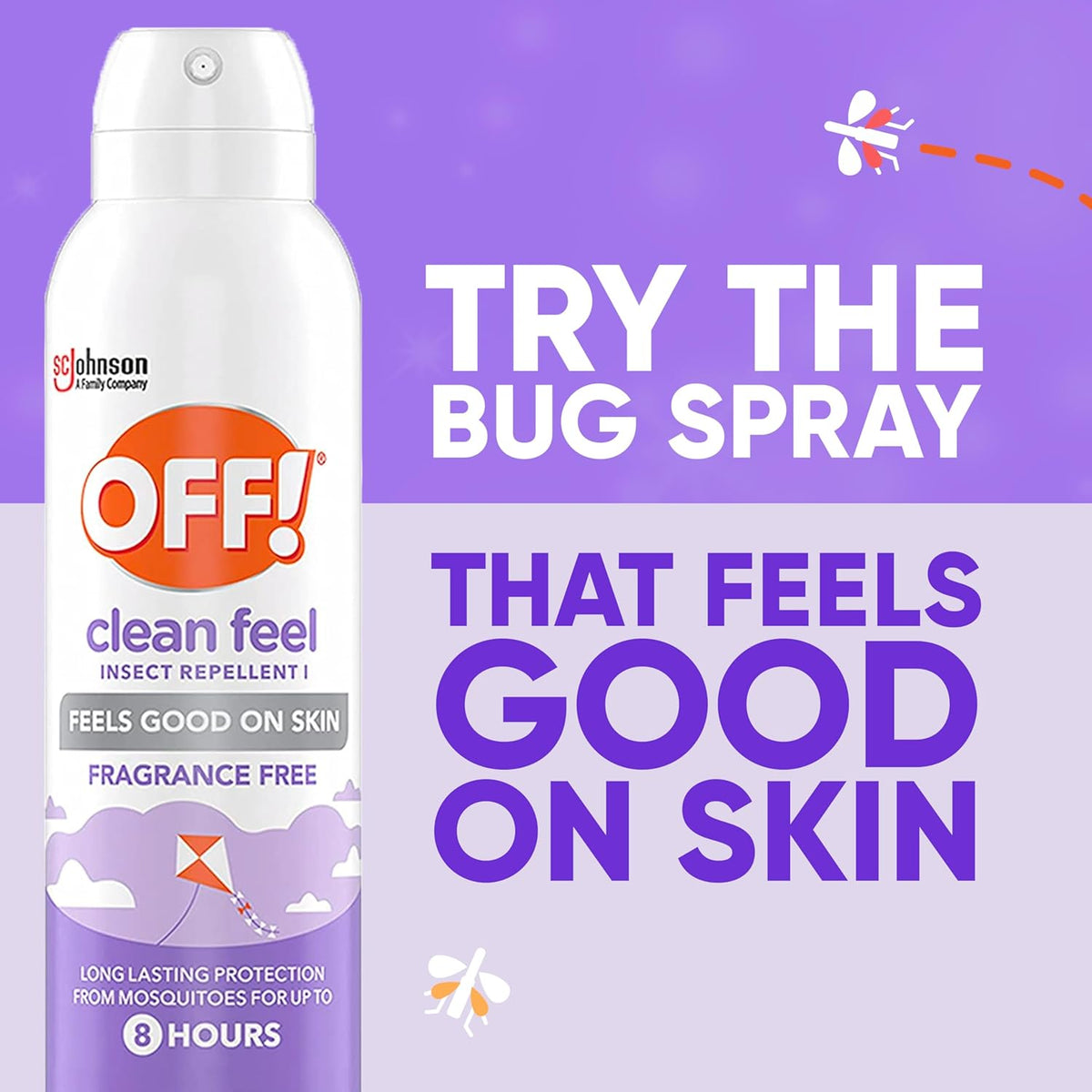 OFF! Clean Feel Insect Repellent - 20% Picaridin Bug Spray for Long-Lasting Protection | 5 oz