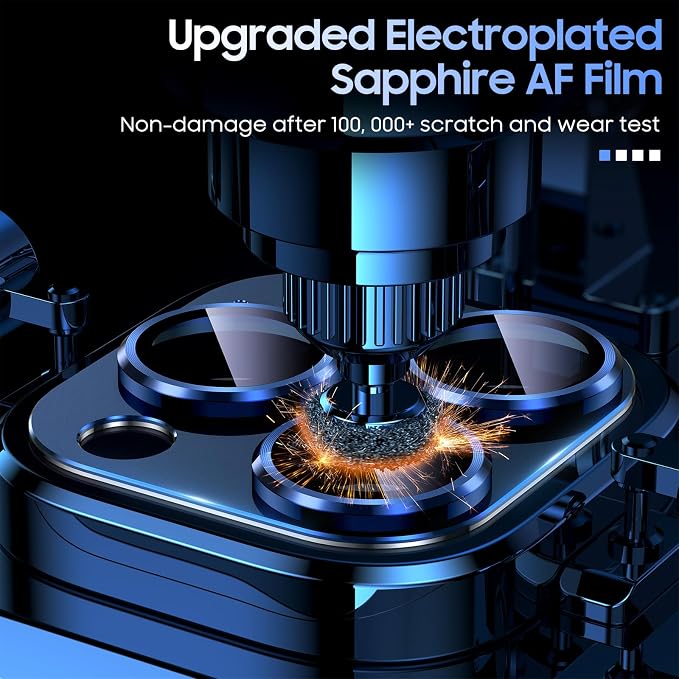 Uyiton Compatible with iPhone 15 Pro/iPhone 15 Pro Max Camera Lens Protector