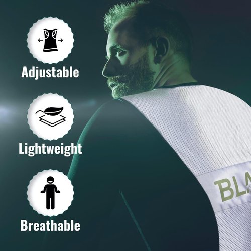 Blaze Reflective Running Vest - 360˚ High Visibility Safety Gear for Men & Women | Ideal for Running, Walking, Cycling