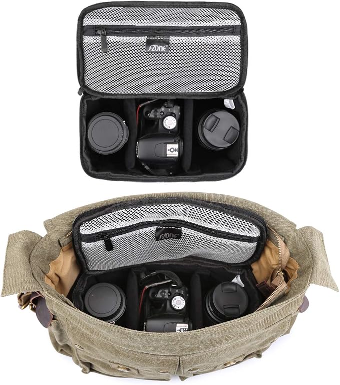 S-ZONE Padded Folding Camera Bag