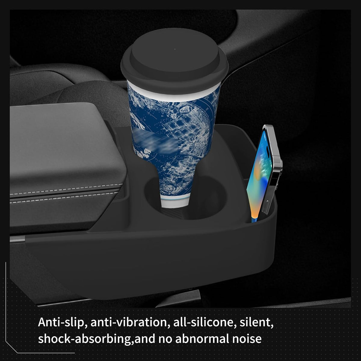 LUCKEASY Cup Holder with Box for Tesla Model Y Juniper Standard 2026