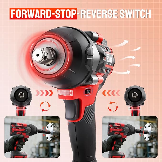 Cordless Impact Wrench 1/2 Inch, 1500 N.m/1106ft-lbs Brushless Impact Gun Compatible with Makita 18V Batteries, 3000RPM Electric Power Impact Driver for Car Home(No Battery)