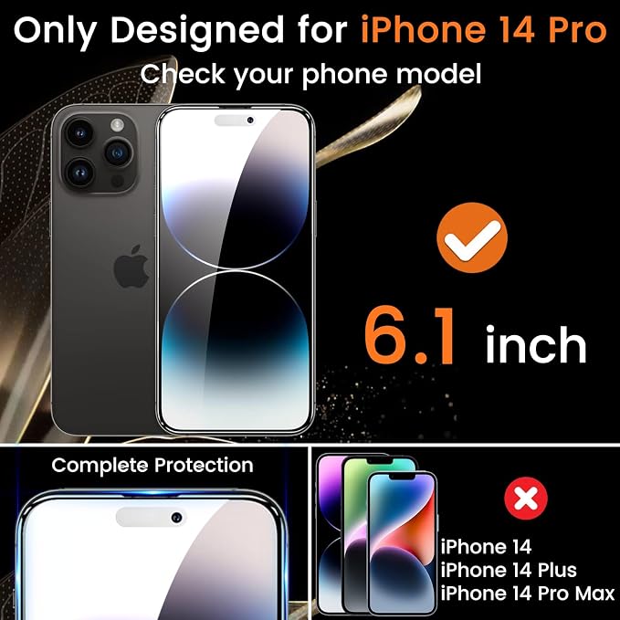 Lesakit 3+3 Pack Privacy Screen Protector