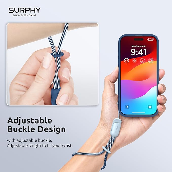 SURPHY 2 Pack Phone Lanyard for Cellphone Case, Phone Wrist Strap for Case