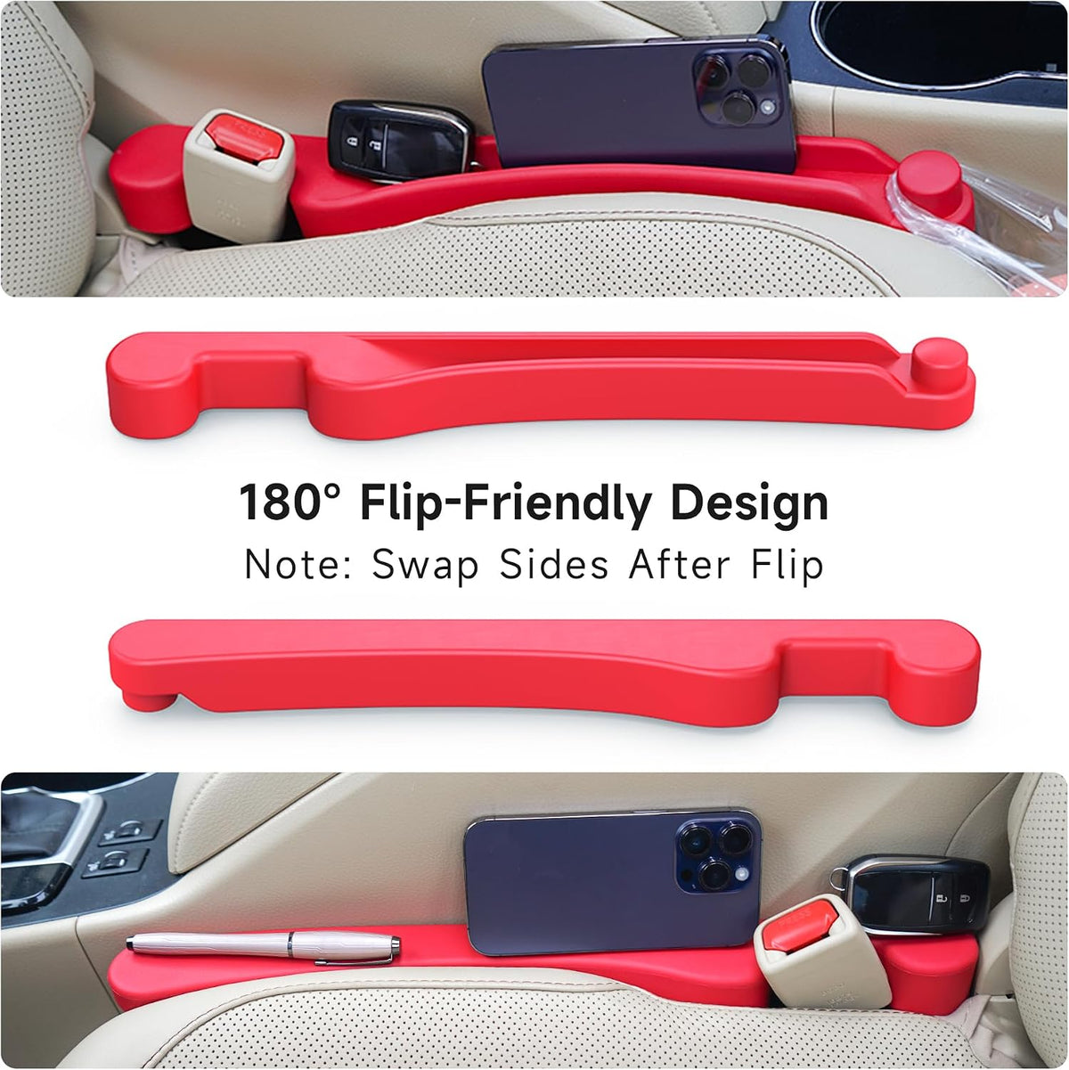Givifive Car Seat Gap Filler Organizer 2Pack Soft Foam 3IN1 Multifunctional
