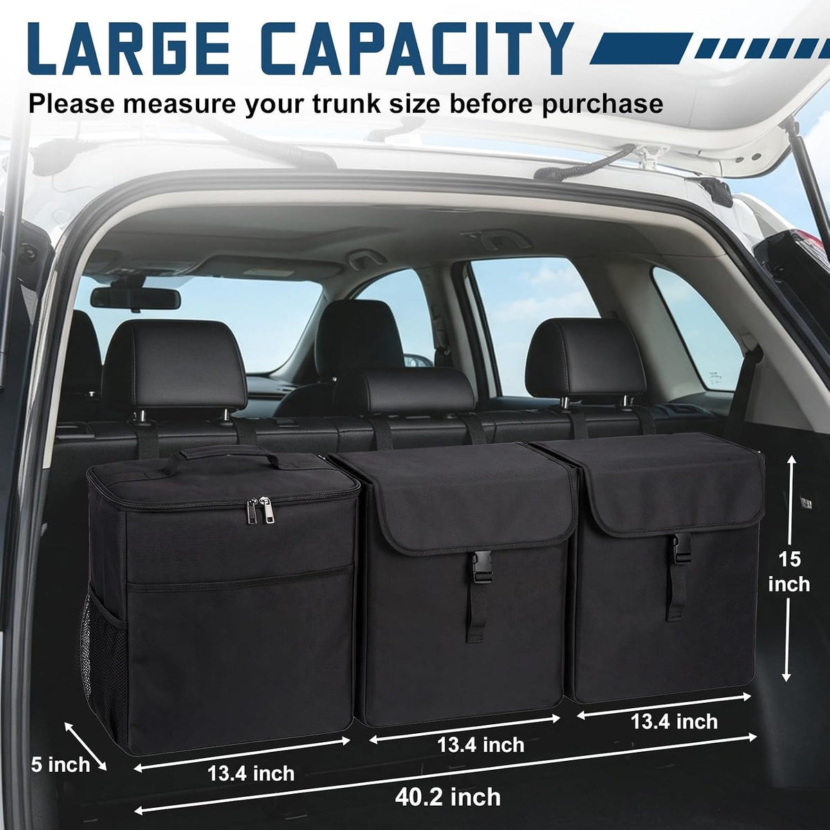 GDNasist Car Trunk Organizer, Backseat Hanging Organizer for SUV/MPV/Truck