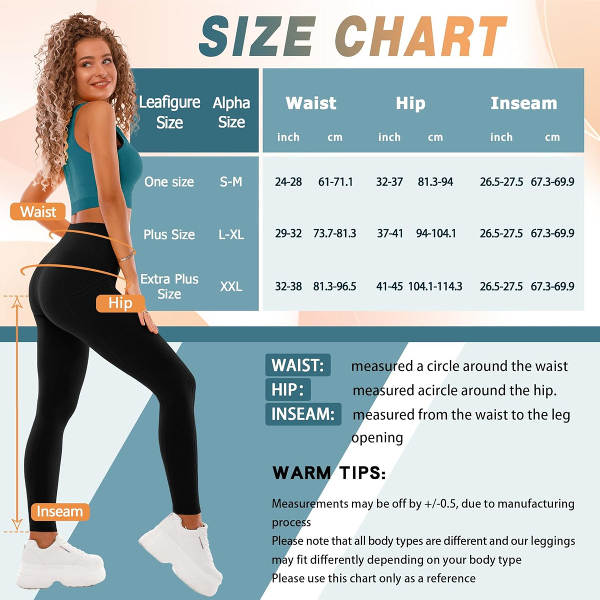 SINOPHANT High Waisted Leggings - Buttery Soft Stretchy Yoga Pants with Pockets | Full Length Capri