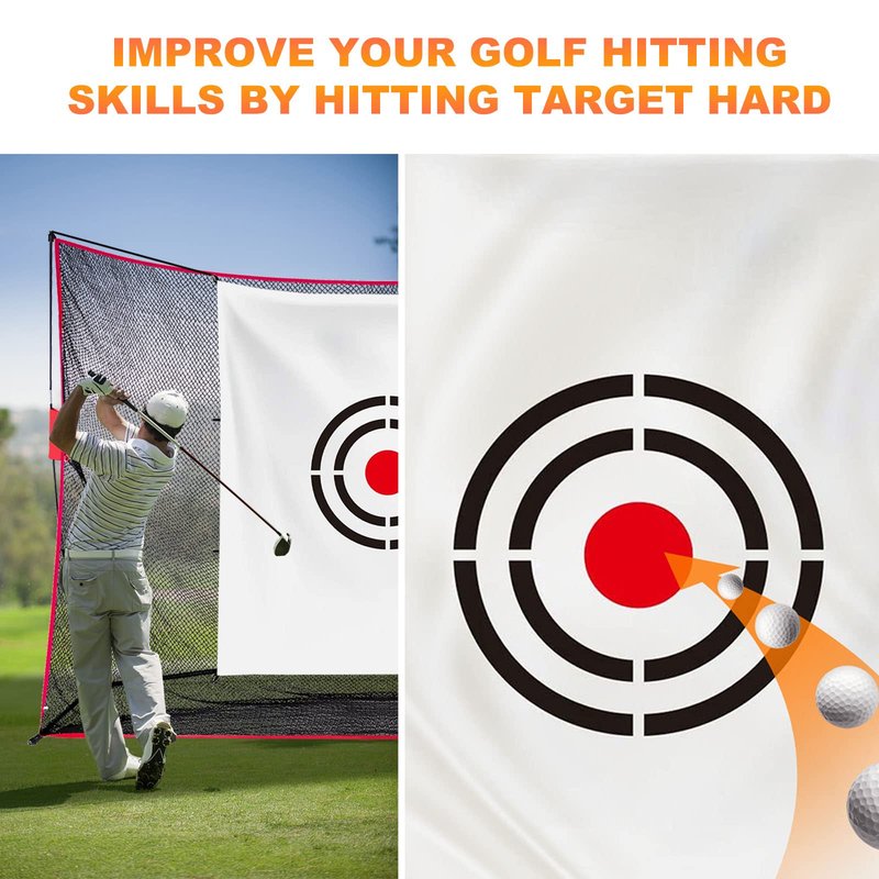 Sharellon Golf Target Cloth - Portable Driving Range 5x6FT Golf Hitting Training Aid for Golfers Father Gifts Backyard & Garage