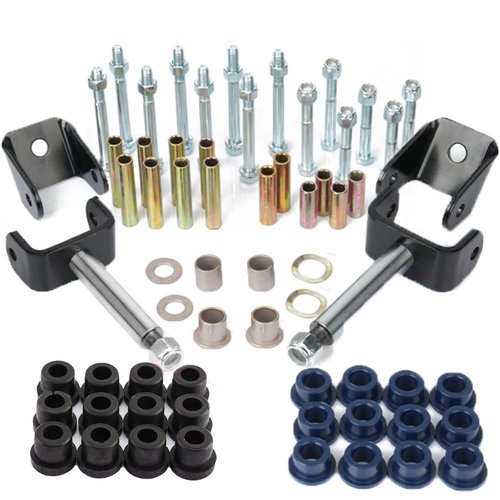 Misakomo Golf Cart Front & Rear End Repair Kit with King Pin, Bushings and Clevis, for 1993+ Club Car DS Gas & Electric, Deluxe Rebuild Kit Replaces 1016384 1016386 1016389 1016346 1015583